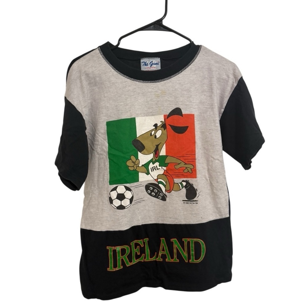 The Game Vintage Rare Deadstock 1992 Ireland World Cup Soccer Tee Large